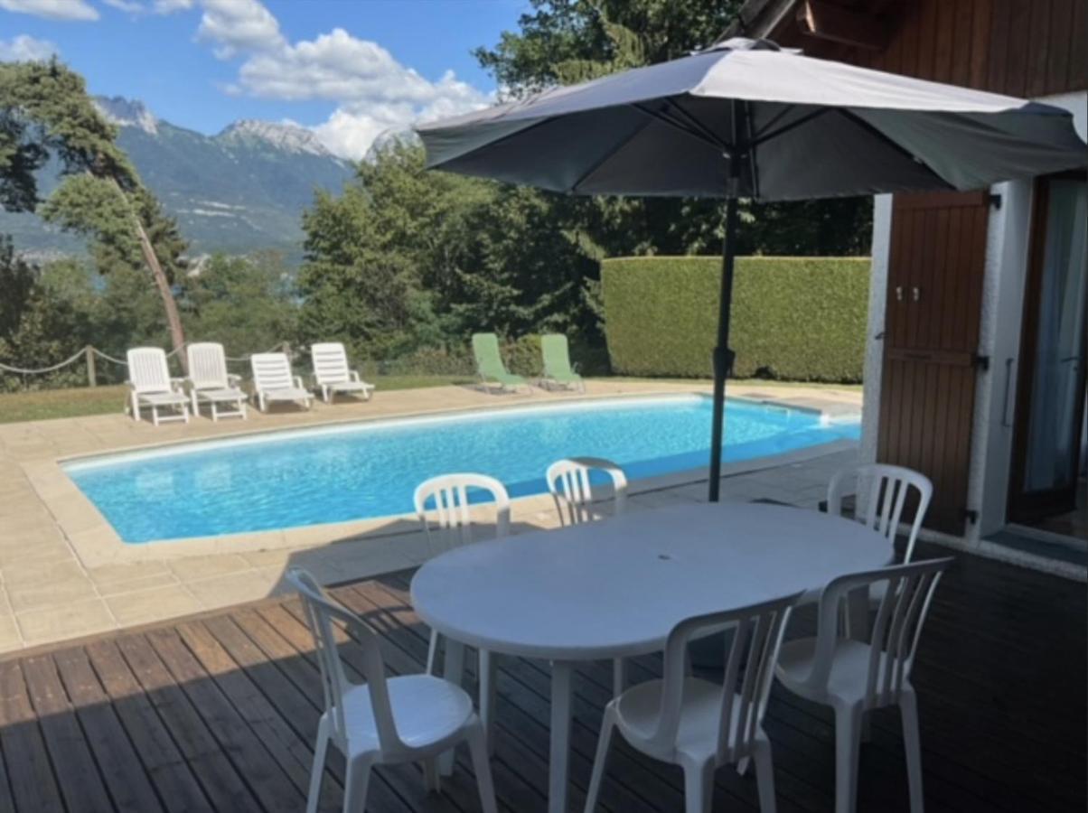 Villa Avec Piscine, Vue Lac Et Montagne Sévrier Kültér fotó
